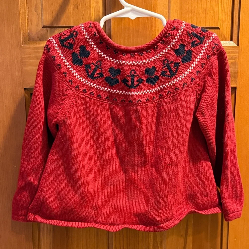 Gymboree Red and Black Heart Kids Sweater